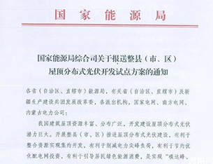 “整县推进”分布式光伏发电项目